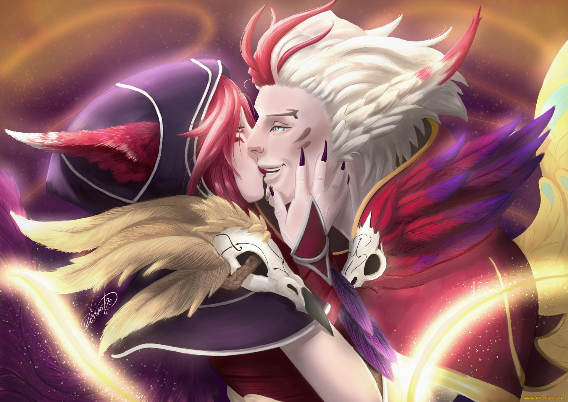  , league of legends, rakan, xayah, , 